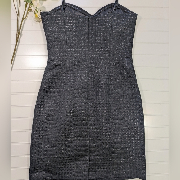 Laundry Shelli Segal Wrap-bodice Strapless Sheath Dress - Picture 2 of 5